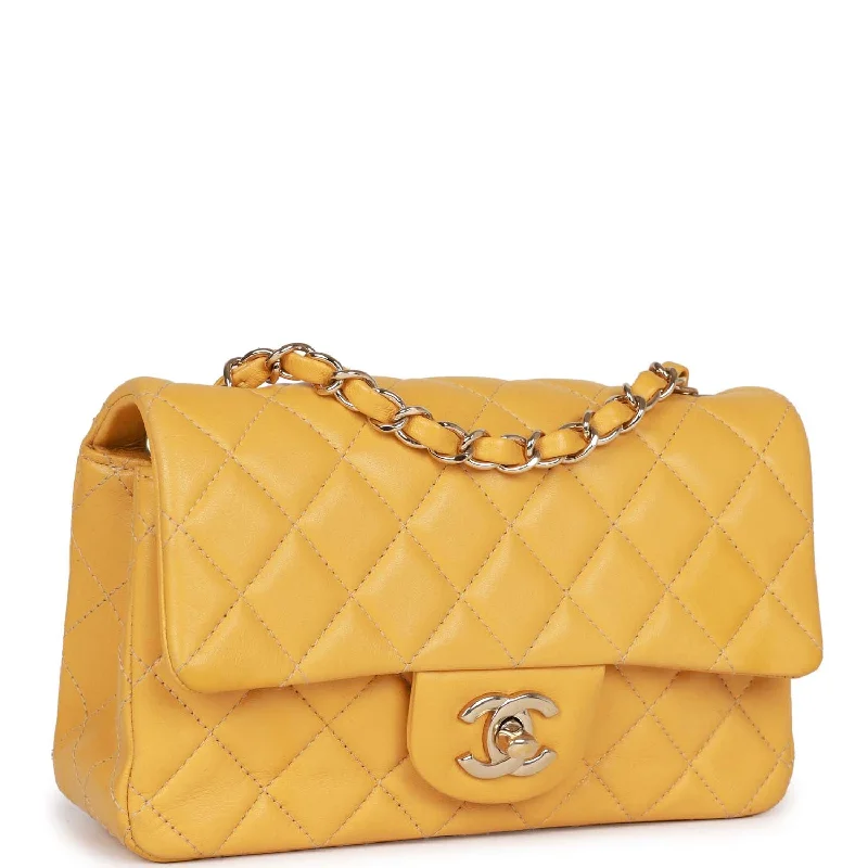 Chanel New Arrival Handbag with Gold HardwareChanel New Arrival Handbag with Gold HardwarePre-owned Chanel Mini Rectangular Flap Bag Yellow Lambskin Light Gold Hardware