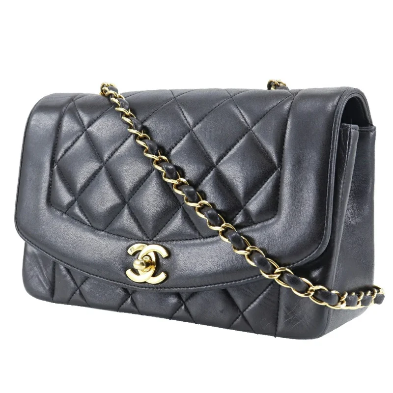 Chanel Limited Edition Handbag for CollectorsChanel Limited Edition Handbag for CollectorsCHANEL Diana Flap 22 Shoulder Bag Chain Matelasse A01164 Lambskin Made in France Black Crossbody Turnlock diana flap Women's