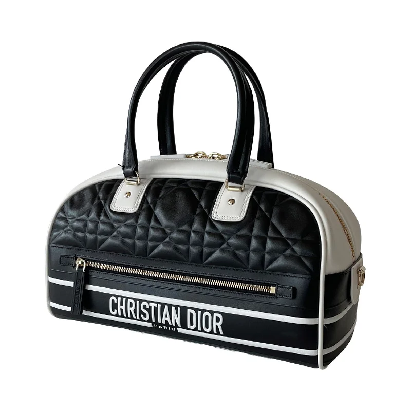 Luxury Christian Dior crossbody bags with a chain - link strapChristian Dior Medium Vibe Zip Bowling Bag