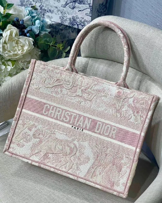 Christian Dior tote bags with a printed Dior logo on the frontChristian Dior Tote Bag For Women