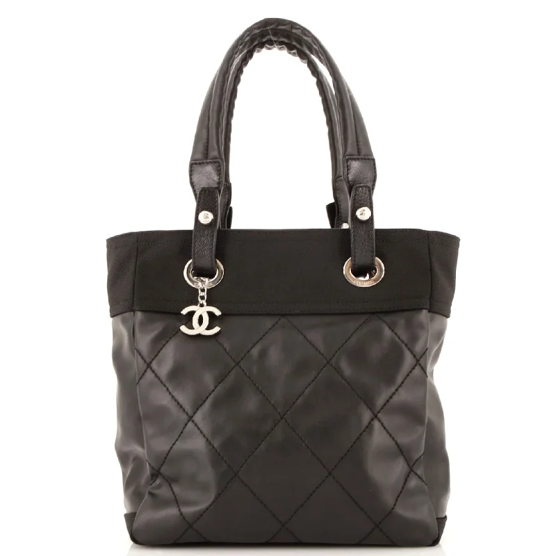 Christian Dior backpacks with a sleek, minimalist silhouetteBiarritz Tote Quilted Coated Canvas Small