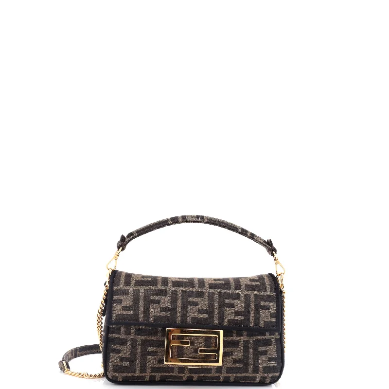 Christian Dior Saddle bags with a studded trim for a bold lookBaguette NM Bag Zucca Canvas Mini