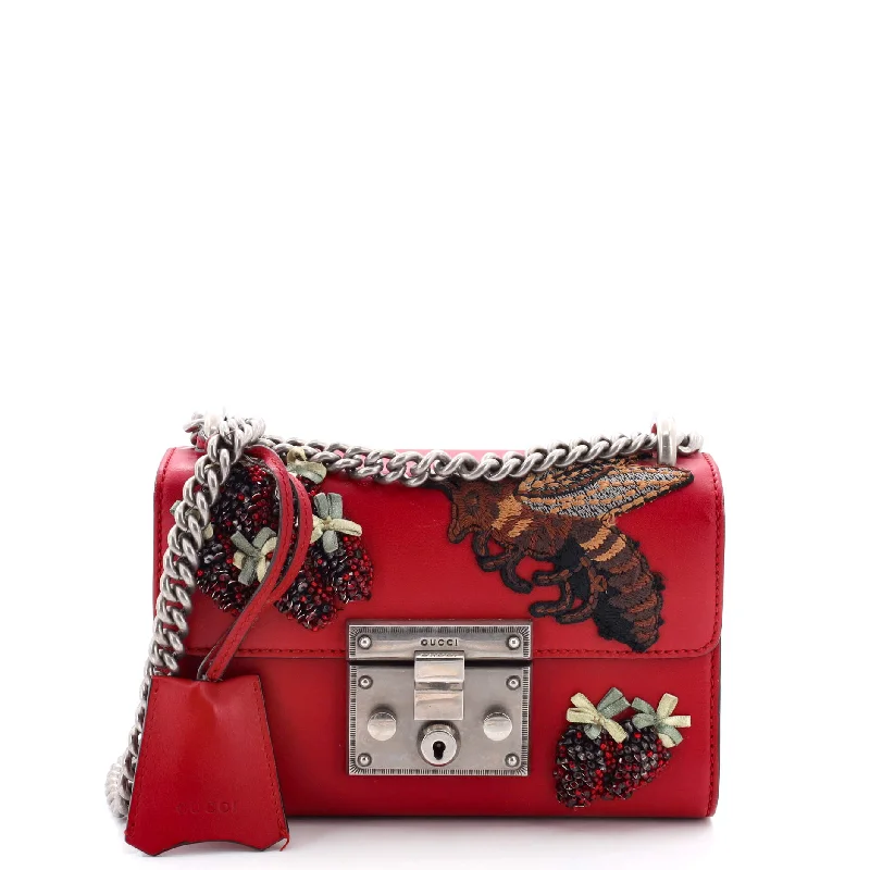 Trendsetting Christian Dior crossbody bags with a colorful strapPadlock Shoulder Bag Embellished Leather Small