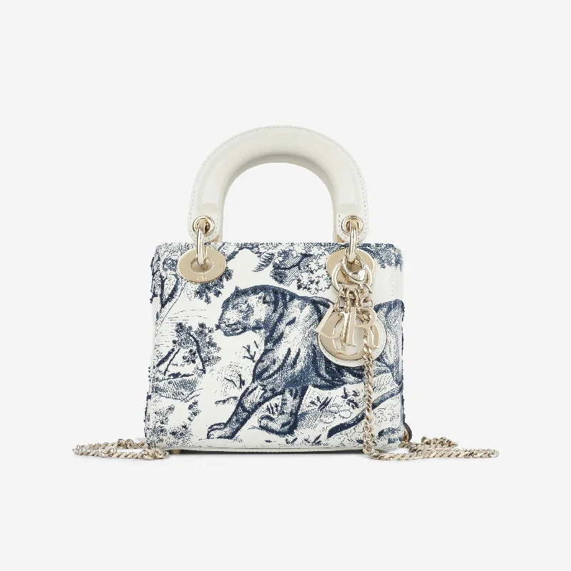 Christian Dior bags with a quilted pattern and gold - toned hardwareLady Dior - Mini Toile de Jouy