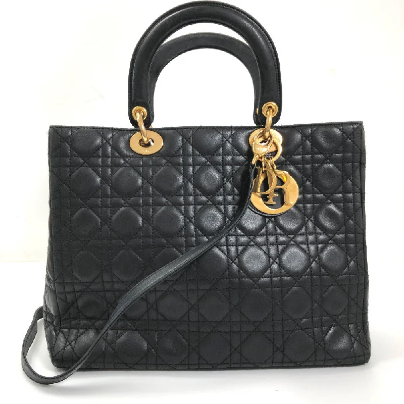 Christian Dior handbags with a back - pocket for quick storageLarge Cannage Leather Lady Dior CAL44560