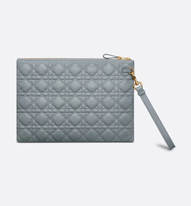 Christian Dior bags with a quilted pattern and gold - toned hardwareLarge Dior Caro Daily Pouch