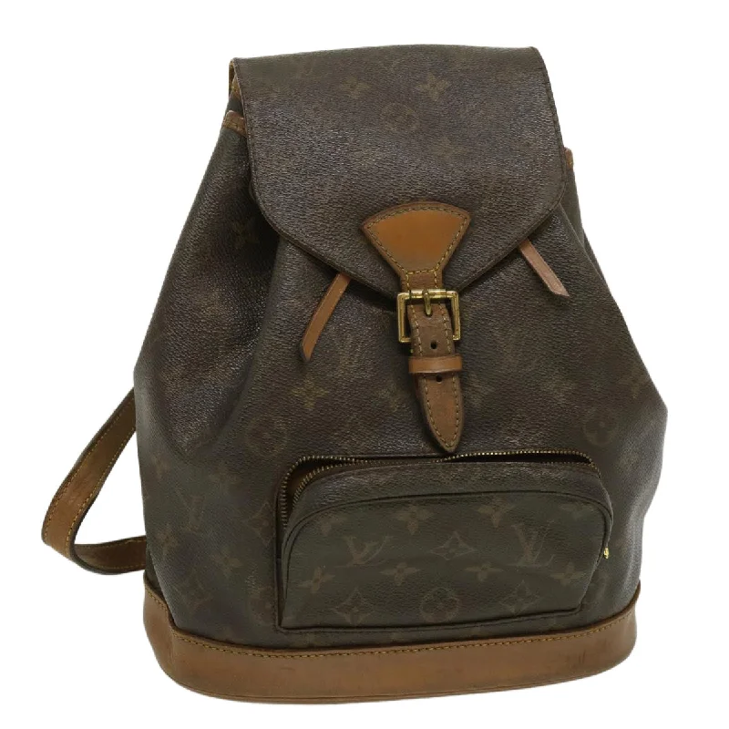 Louis Vuitton Twist bags with the iconic LV - turnlock closureLOUIS VUITTON Monogram Montsouris MM Backpack M51136 LV Auth am2571g