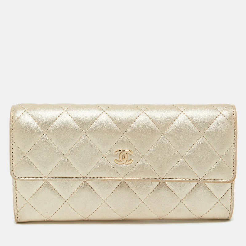 Chanel Small Crossbody Bag for TravelChanel Small Crossbody Bag for TravelCHANEL Gold Quilted Leather Classic Long Wallet